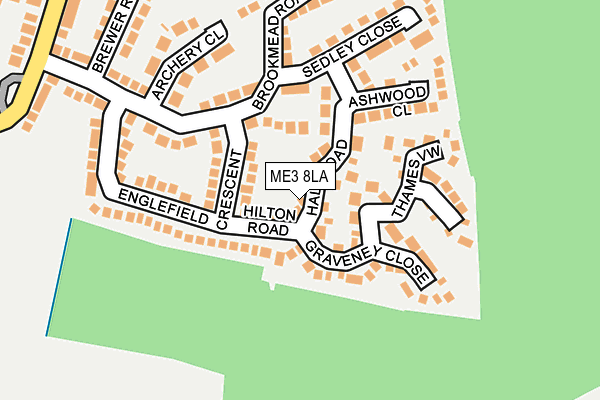 ME3 8LA map - OS OpenMap – Local (Ordnance Survey)