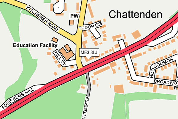 ME3 8LJ map - OS OpenMap – Local (Ordnance Survey)