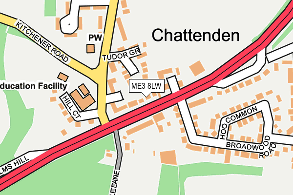 ME3 8LW map - OS OpenMap – Local (Ordnance Survey)