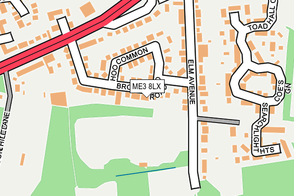 ME3 8LX map - OS OpenMap – Local (Ordnance Survey)