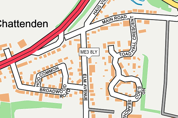 ME3 8LY map - OS OpenMap – Local (Ordnance Survey)