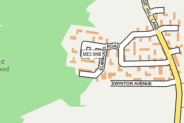 ME3 8NB map - OS OpenMap – Local (Ordnance Survey)