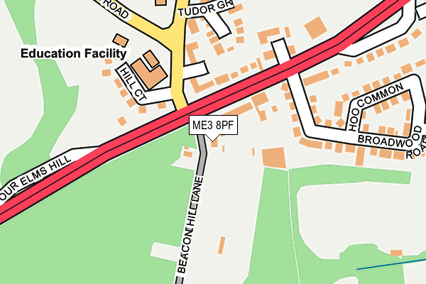 ME3 8PF map - OS OpenMap – Local (Ordnance Survey)