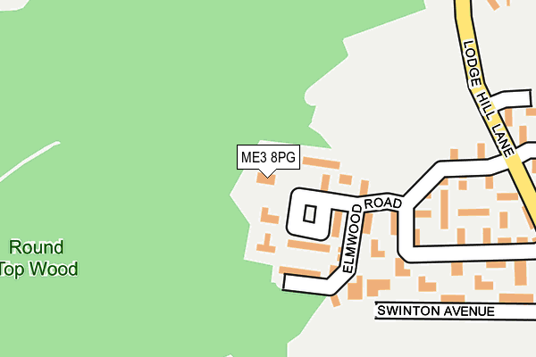 ME3 8PG map - OS OpenMap – Local (Ordnance Survey)