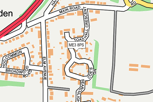 ME3 8PS map - OS OpenMap – Local (Ordnance Survey)