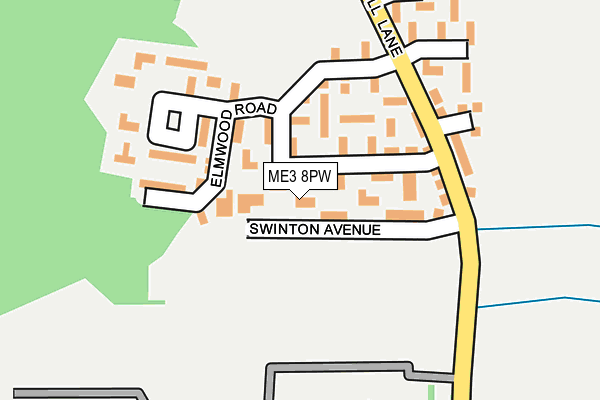 ME3 8PW map - OS OpenMap – Local (Ordnance Survey)