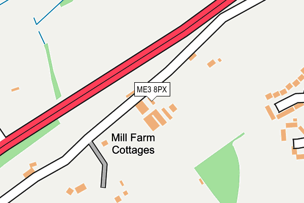 ME3 8PX map - OS OpenMap – Local (Ordnance Survey)