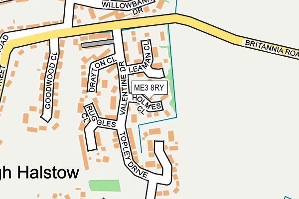 ME3 8RY map - OS OpenMap – Local (Ordnance Survey)