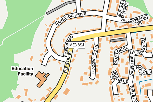 ME3 8SJ map - OS OpenMap – Local (Ordnance Survey)