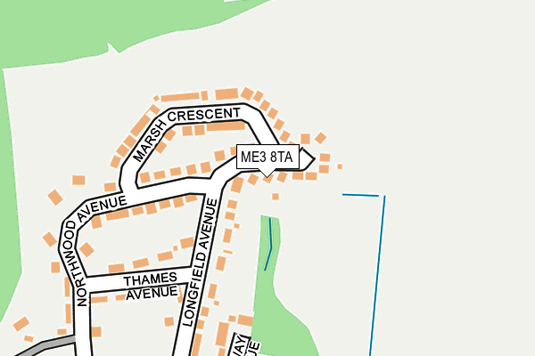 ME3 8TA map - OS OpenMap – Local (Ordnance Survey)