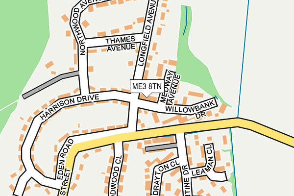 ME3 8TN map - OS OpenMap – Local (Ordnance Survey)