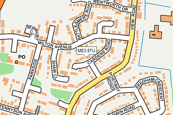 ME3 8TU map - OS OpenMap – Local (Ordnance Survey)