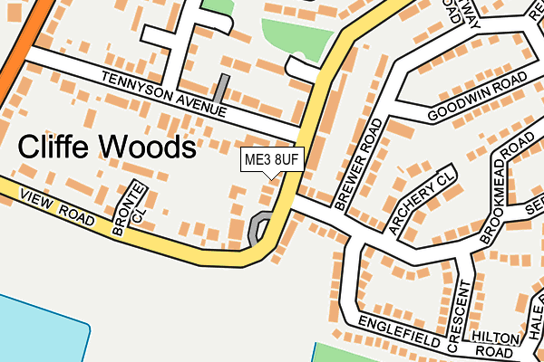 ME3 8UF map - OS OpenMap – Local (Ordnance Survey)