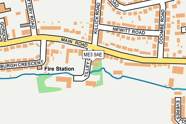 ME3 9AE map - OS OpenMap – Local (Ordnance Survey)