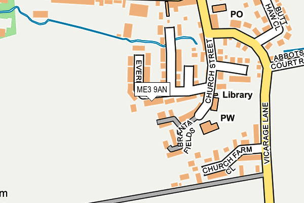 ME3 9AN map - OS OpenMap – Local (Ordnance Survey)