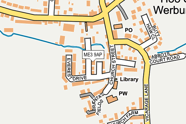 ME3 9AP map - OS OpenMap – Local (Ordnance Survey)