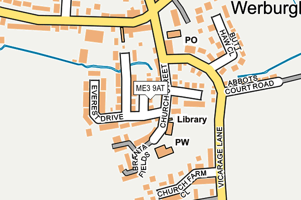 ME3 9AT map - OS OpenMap – Local (Ordnance Survey)