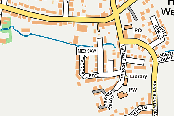 ME3 9AW map - OS OpenMap – Local (Ordnance Survey)
