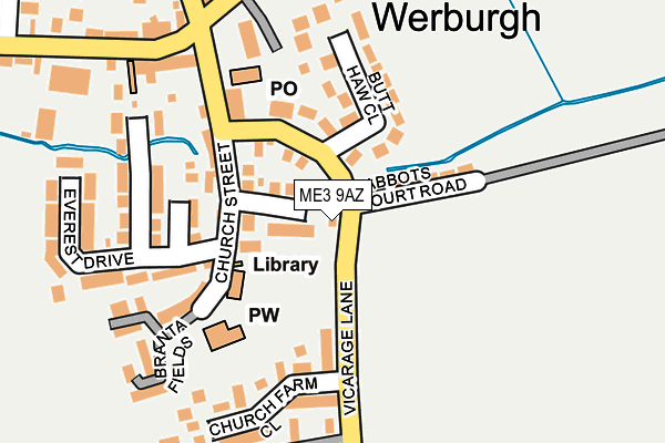 ME3 9AZ map - OS OpenMap – Local (Ordnance Survey)