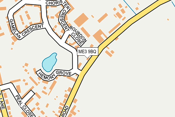 ME3 9BQ map - OS OpenMap – Local (Ordnance Survey)