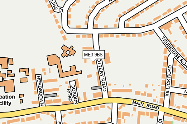 ME3 9BS map - OS OpenMap – Local (Ordnance Survey)