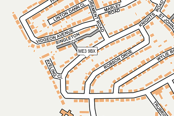 ME3 9BX map - OS OpenMap – Local (Ordnance Survey)