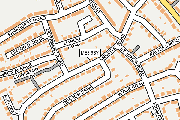 ME3 9BY map - OS OpenMap – Local (Ordnance Survey)