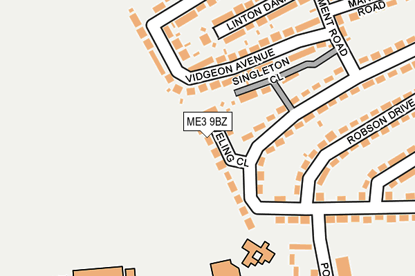 ME3 9BZ map - OS OpenMap – Local (Ordnance Survey)