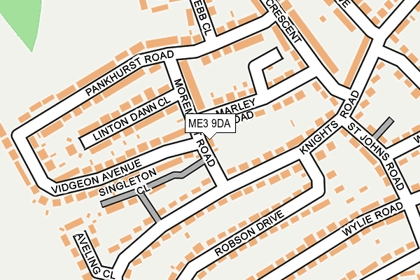 ME3 9DA map - OS OpenMap – Local (Ordnance Survey)