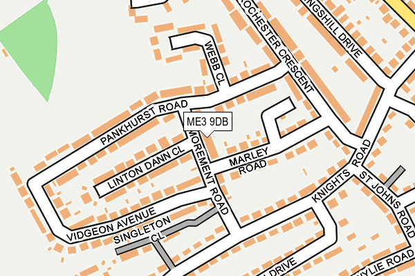 ME3 9DB map - OS OpenMap – Local (Ordnance Survey)