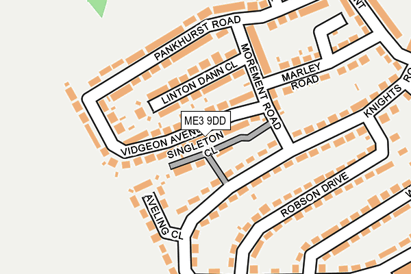 ME3 9DD map - OS OpenMap – Local (Ordnance Survey)