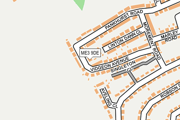 ME3 9DE map - OS OpenMap – Local (Ordnance Survey)