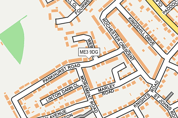 ME3 9DG map - OS OpenMap – Local (Ordnance Survey)