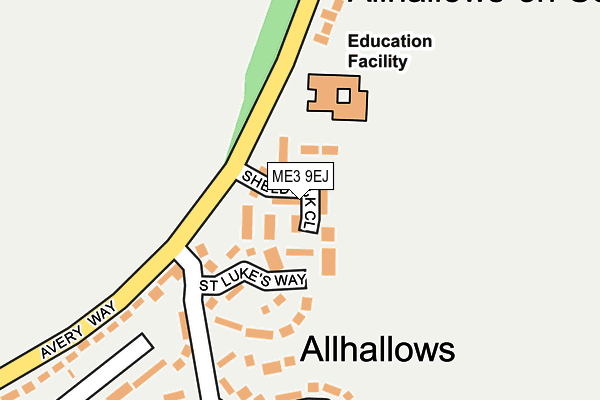 ME3 9EJ map - OS OpenMap – Local (Ordnance Survey)