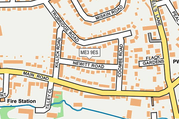 ME3 9ES map - OS OpenMap – Local (Ordnance Survey)