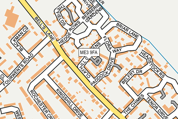 ME3 9FA map - OS OpenMap – Local (Ordnance Survey)