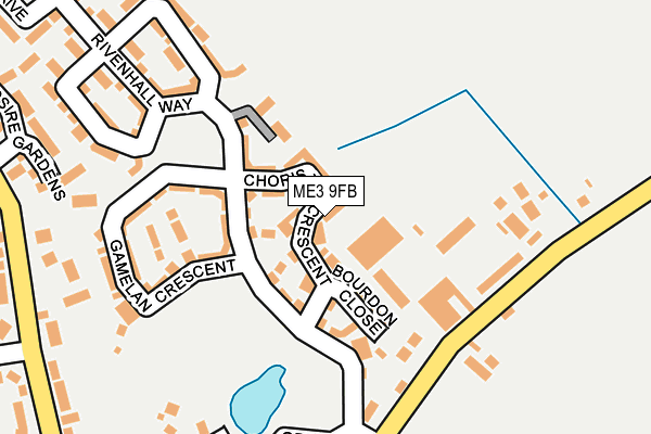 ME3 9FB map - OS OpenMap – Local (Ordnance Survey)