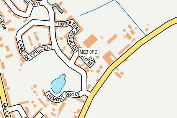 ME3 9FD map - OS OpenMap – Local (Ordnance Survey)