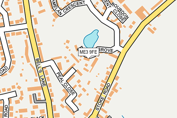 ME3 9FE map - OS OpenMap – Local (Ordnance Survey)