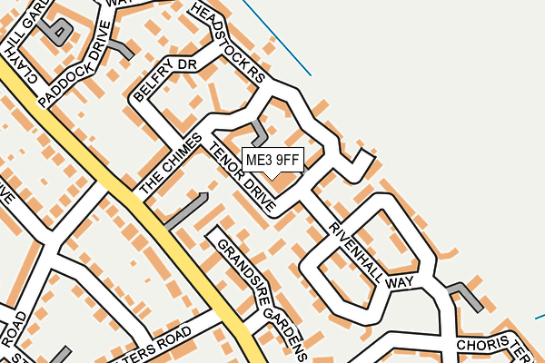 ME3 9FF map - OS OpenMap – Local (Ordnance Survey)