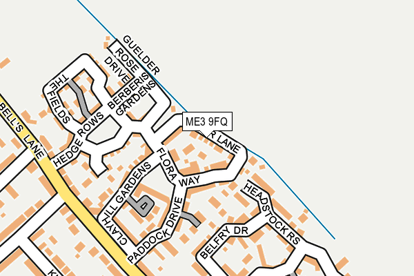 ME3 9FQ map - OS OpenMap – Local (Ordnance Survey)