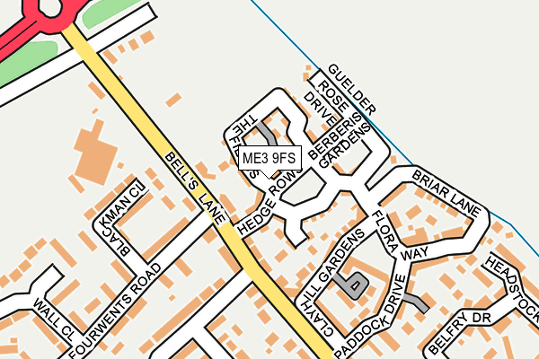 ME3 9FS map - OS OpenMap – Local (Ordnance Survey)