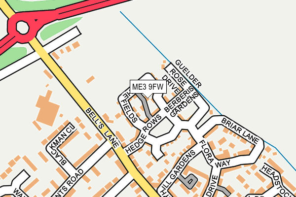 ME3 9FW map - OS OpenMap – Local (Ordnance Survey)
