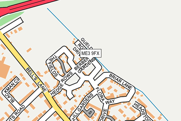 ME3 9FX map - OS OpenMap – Local (Ordnance Survey)