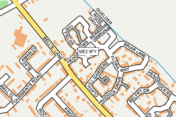 ME3 9FY map - OS OpenMap – Local (Ordnance Survey)