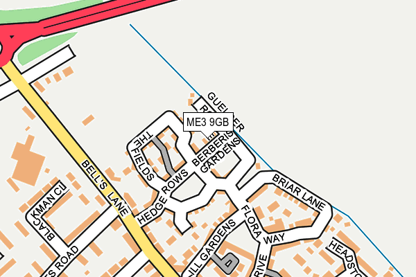 ME3 9GB map - OS OpenMap – Local (Ordnance Survey)