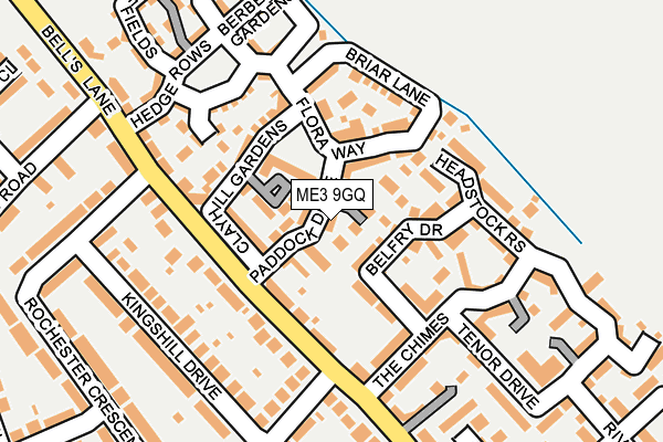 ME3 9GQ map - OS OpenMap – Local (Ordnance Survey)