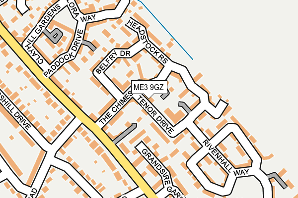 ME3 9GZ map - OS OpenMap – Local (Ordnance Survey)