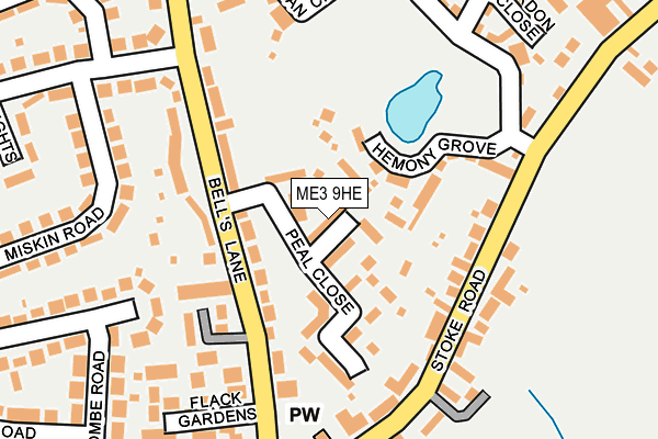 ME3 9HE map - OS OpenMap – Local (Ordnance Survey)