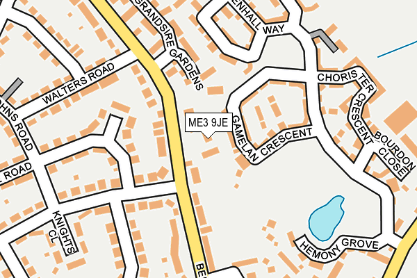 ME3 9JE map - OS OpenMap – Local (Ordnance Survey)